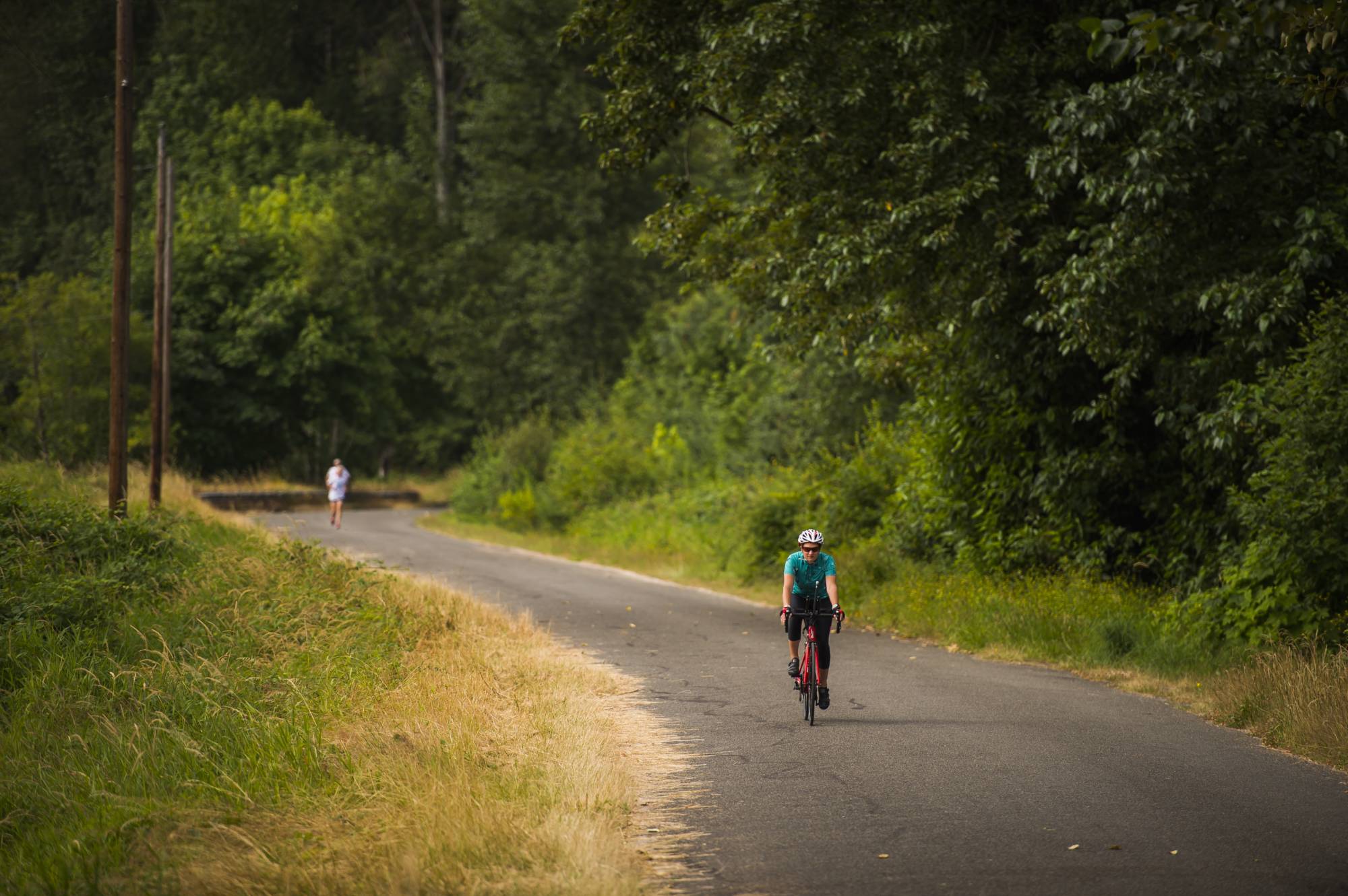 Photo of cycling the Green River Trail in Kent, Washington