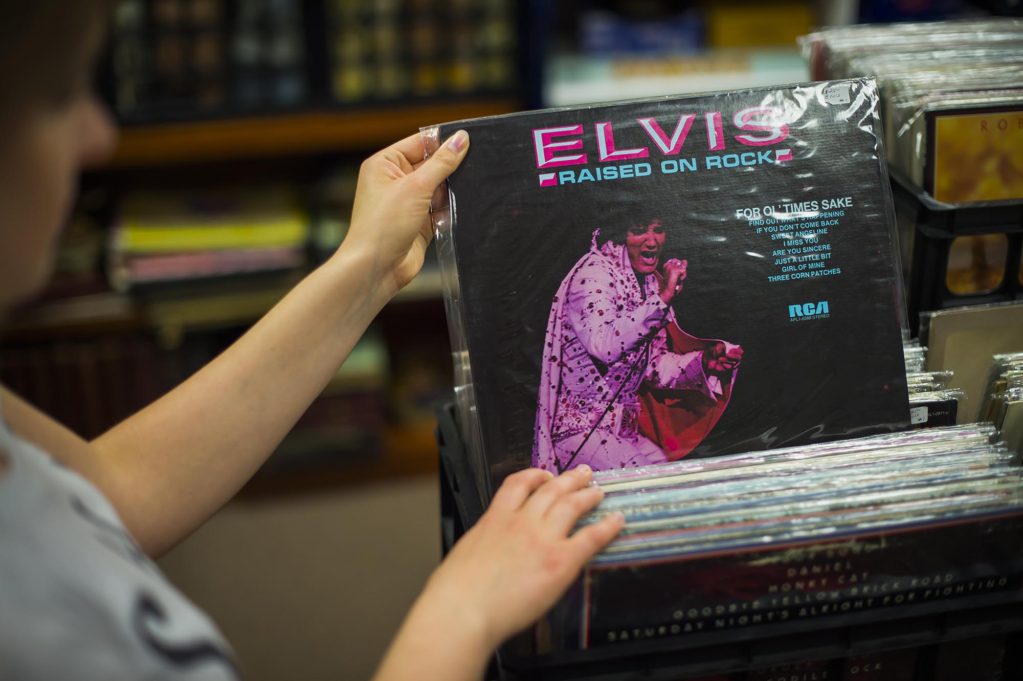 Vintage Elvis record for sale at Treasures in Kent, Washington