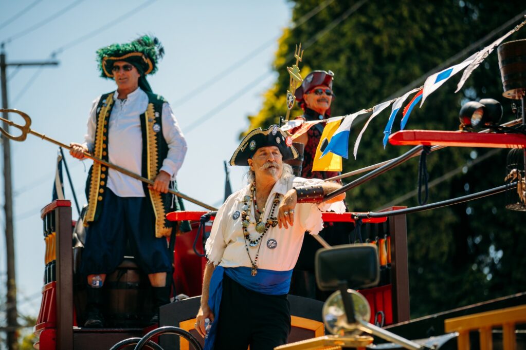 Photo of pirates float during Kent Cornucopia Days Grand Parade in Kent, WA