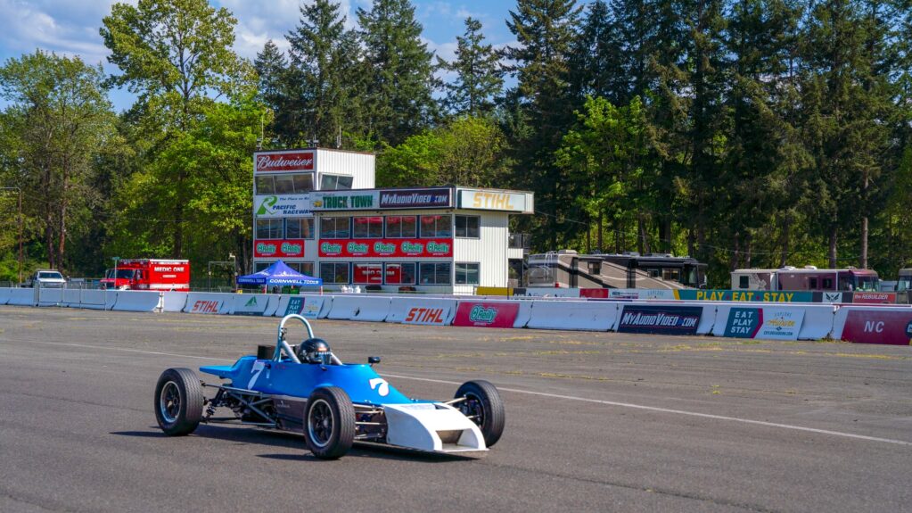 Photo of a car racing at Pacific Raceways in Kent, WA