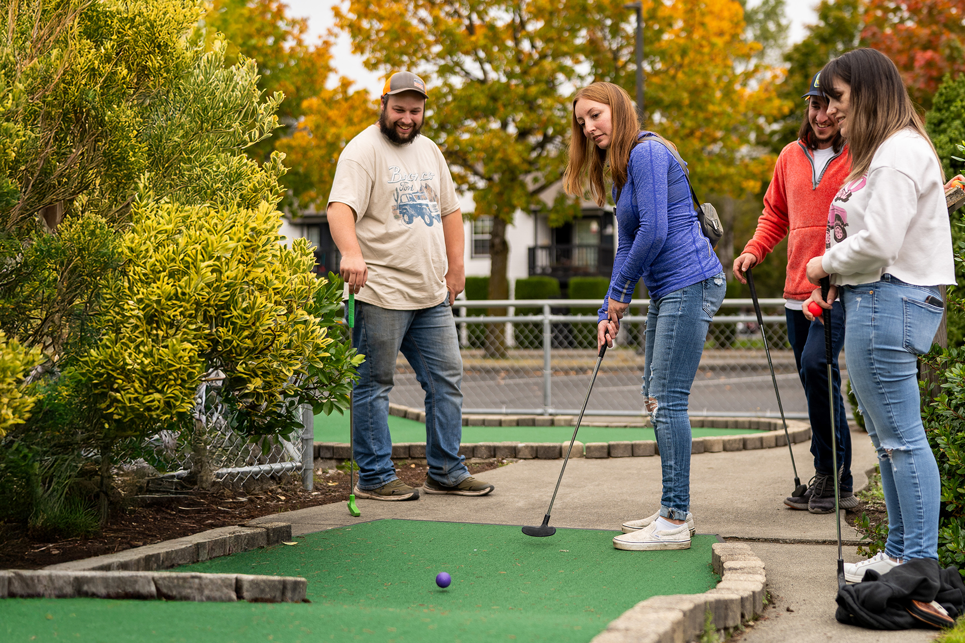 Mini golf at Kent Valley Ice Centre