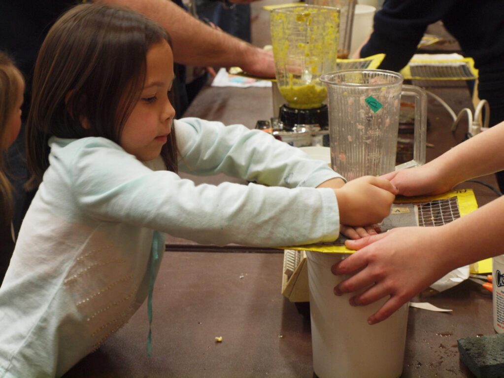 Photo of child making art during Kent Kids Art Day in Kent, WA