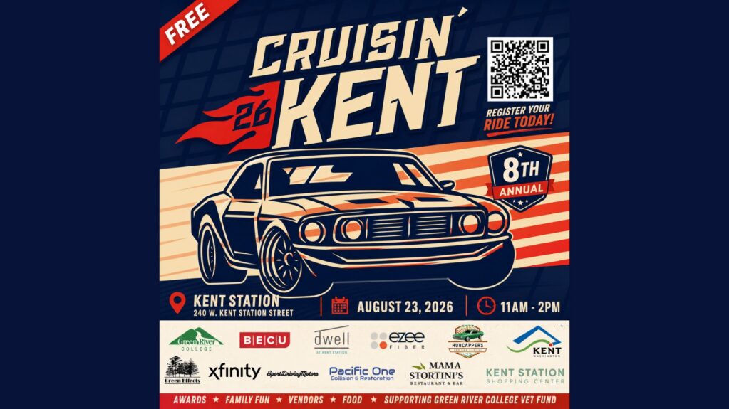 Cruisin' Kent Car Show 2026 event graphic
