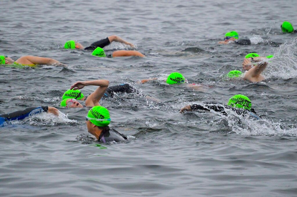 Lake Meridian Triathlon photo of swimming in Kent, WA