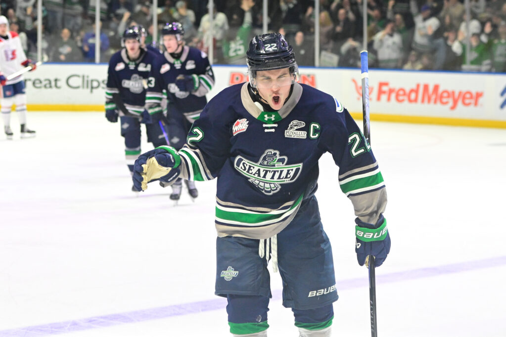 photo from Seattle Thunderbirds game in Kent, WA at the accesso ShoWare Center, photo courtesy of Brian Liese