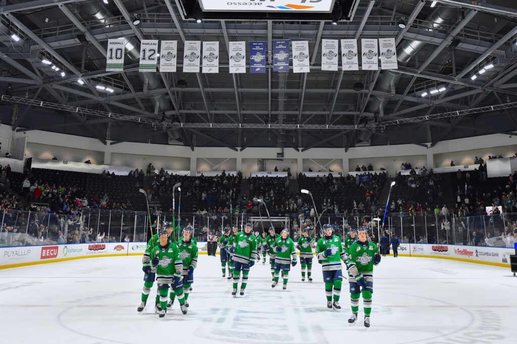 photo from Seattle Thunderbirds game in Kent, WA at the accesso ShoWare Center, photo courtesy of Brian Liese