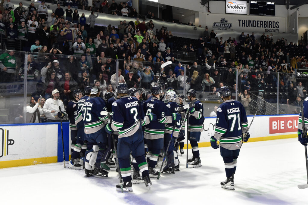 photo from Seattle Thunderbirds game in Kent, WA at the accesso ShoWare Center, photo courtesy of Brian Liese